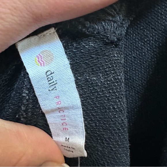 Daily Practice by Anthropologie Dory Tunic Sleeveless Washed Black Cotton Dress - Picture 2 of 11